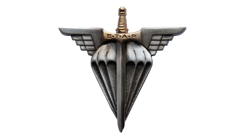 Insigne de l’École des troupes aéroportées, publié par le ministère des Armées